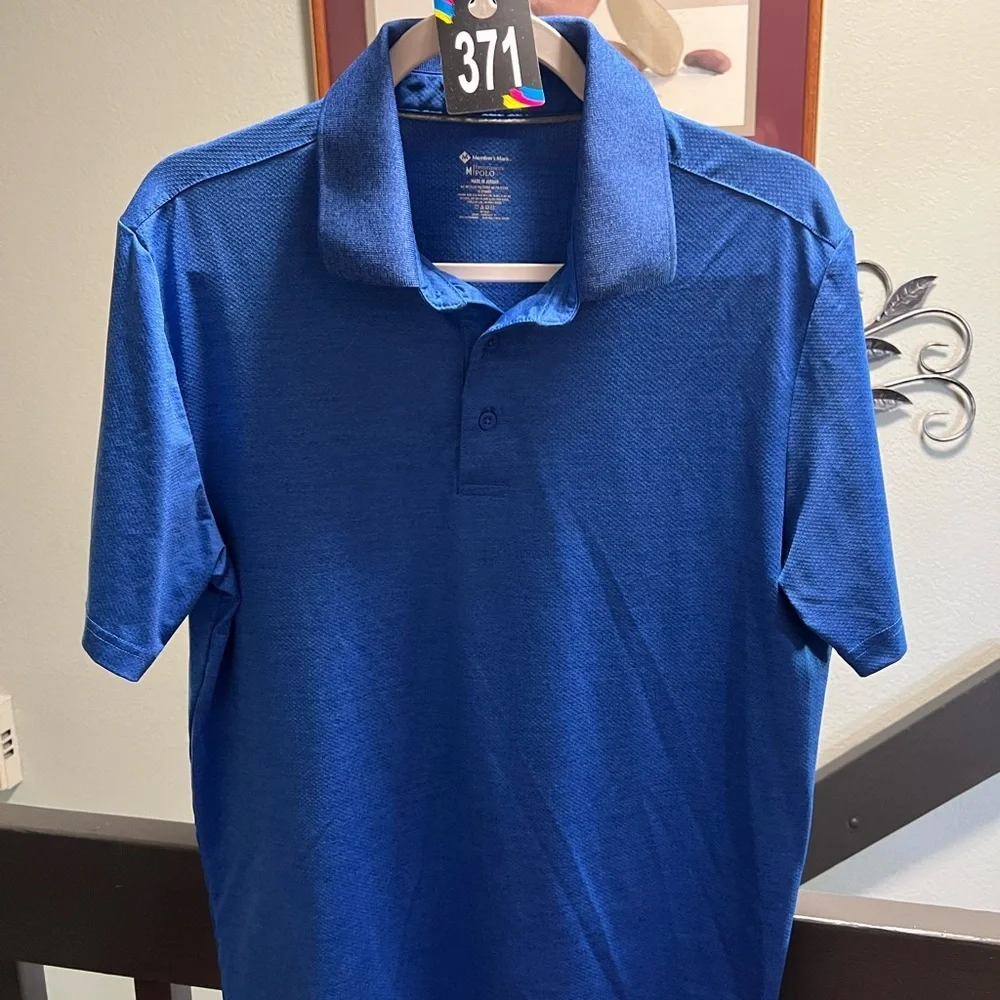 Classic Blue Polo Shirt for Men #371 - Picture 4 of 4